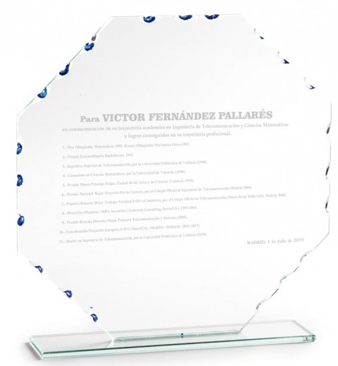 trofeo cristal 13*12,5