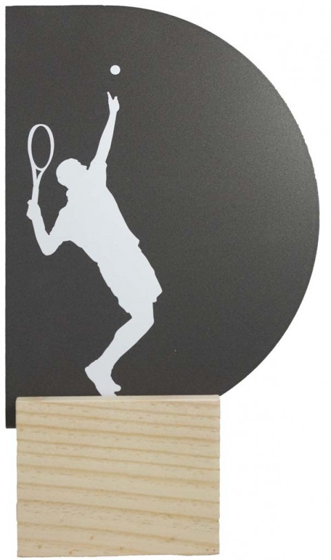 trofeo metal tenis masc 22 cm.