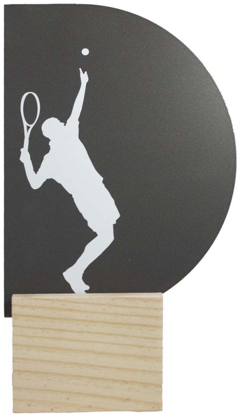 TROFEO METAL TENIS MASC 22 cm.