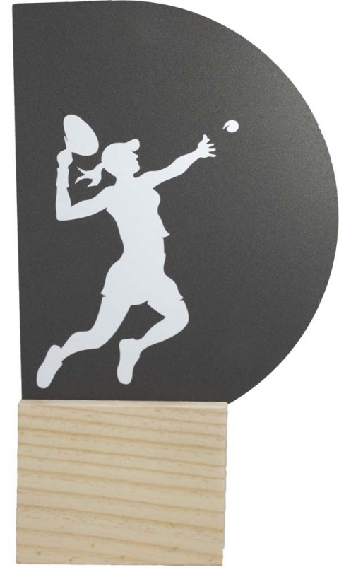 trofeo metal padel fem. 22 cm.