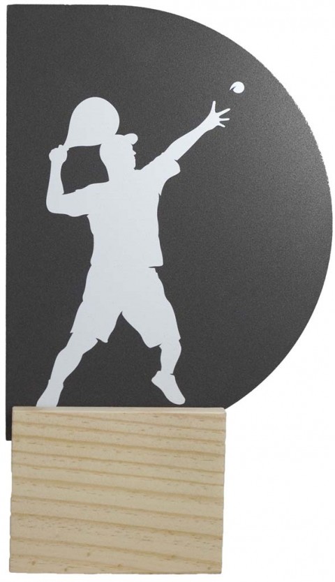 trofeo metal padel masc 22 cm.