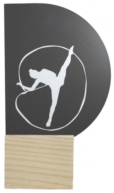 trofeo metal gimnasia 22 cm.
