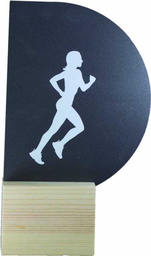 trofeo metal atletismo fem. 22 cm.
