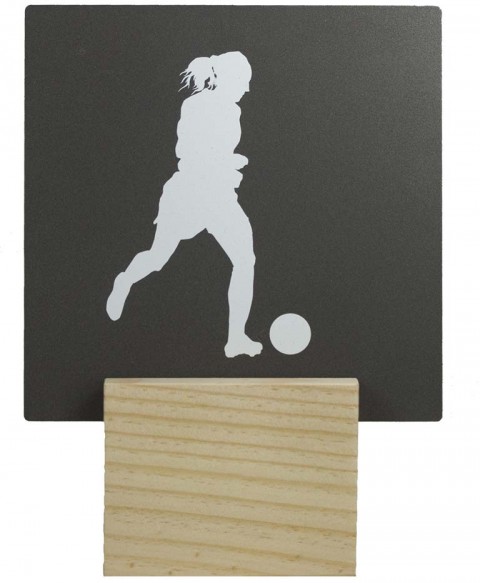 trofeo metal futbol fem. 18 cm.
