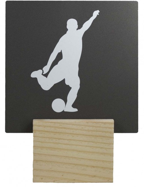 TROFEO METAL FUTBOL MASC. 18 cm.