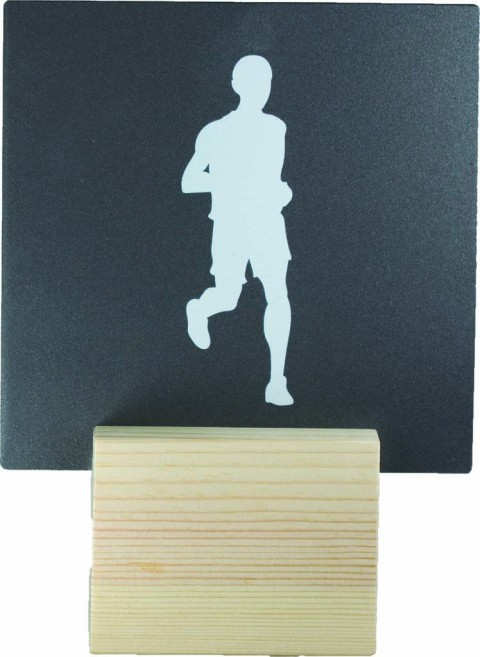 trofeo metal atletismo masc.  18 cm.