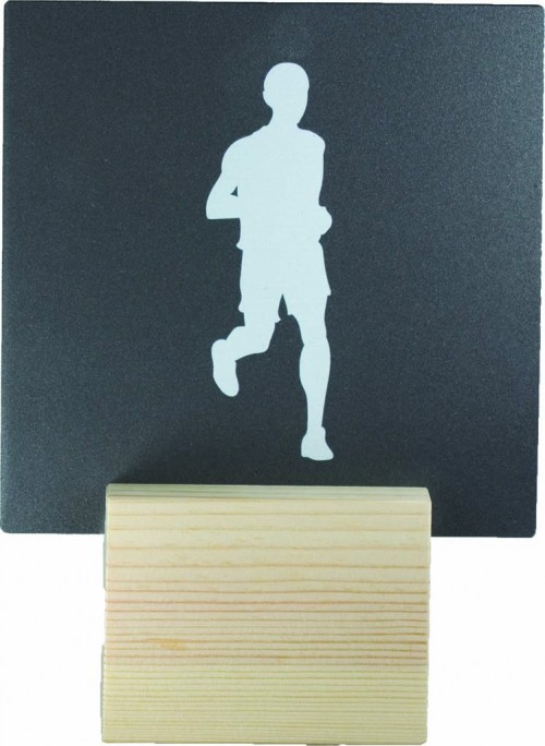 TROFEO METAL ATLETISMO MASC.  18 cm.