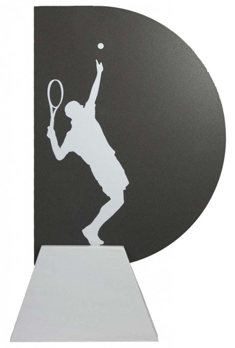 trofeo metal tenis masc 22 cm.