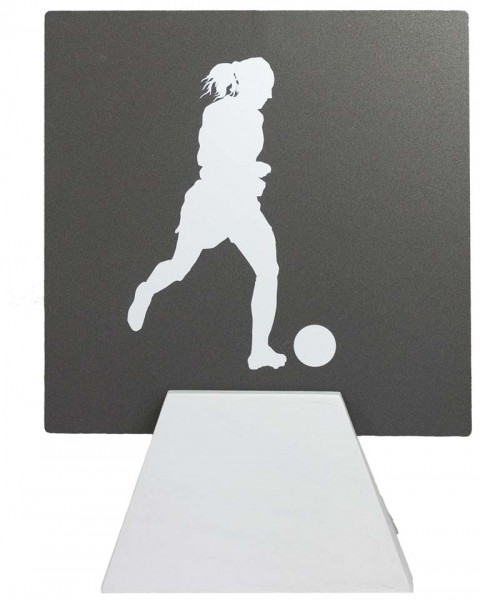 trofeo metal futbol fem. 18 cm.