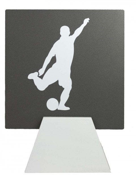 trofeo metal futbol masc. 18 cm.