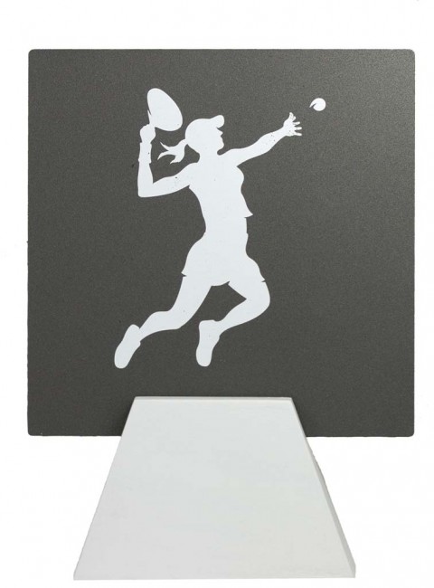 trofeo metal baloncesto fem.  18 cm.