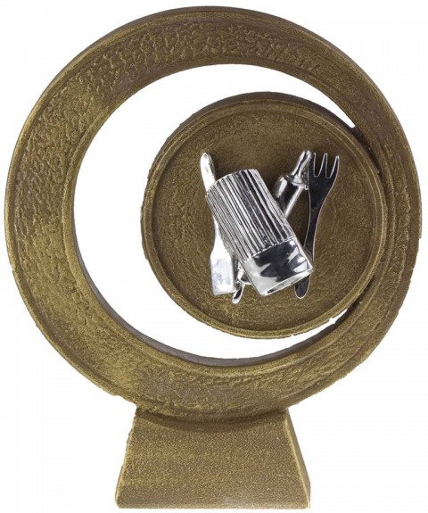 trofeo porta discos 14 cm.