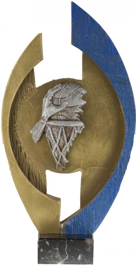 trofeo porta discos 16 cm.