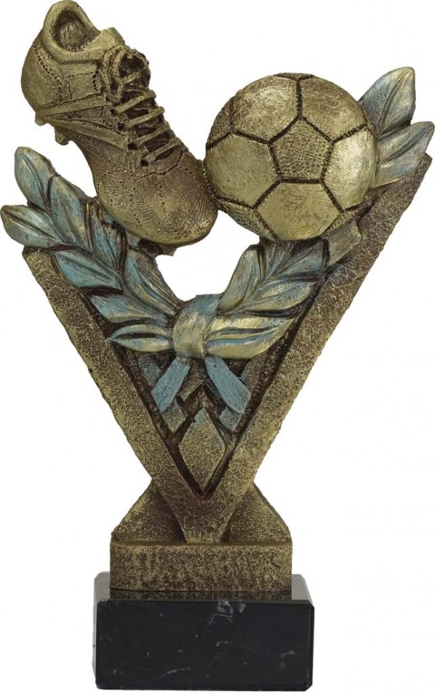 trofeo resina futbol 22 cm.