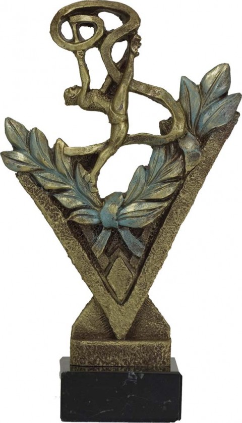 trofeo resina gimnasia 22 cm.
