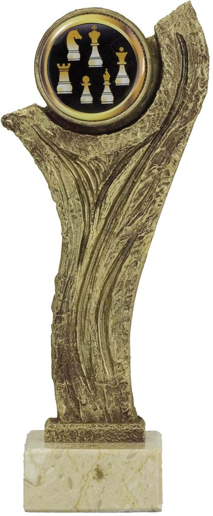 trofeo resina porta discos 18 cm.