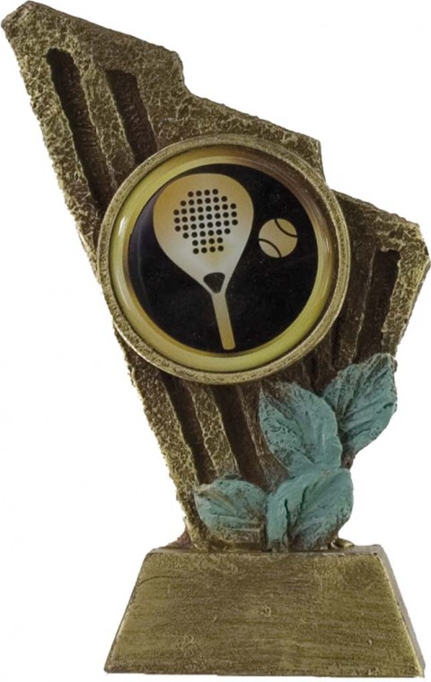 trofeo resina portadiscos 15 cm.