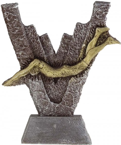 trofeo resina natacion 15 cm.