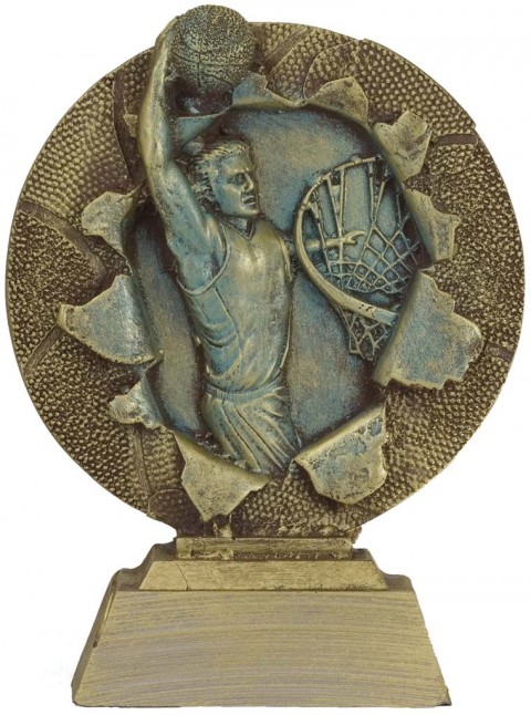 trofeo resina baloncesto 15 cm.