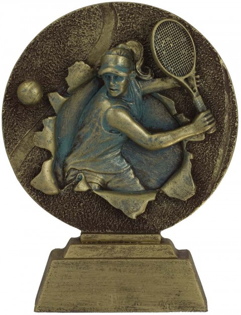 trofeo resina tenis fem. 15 cm.