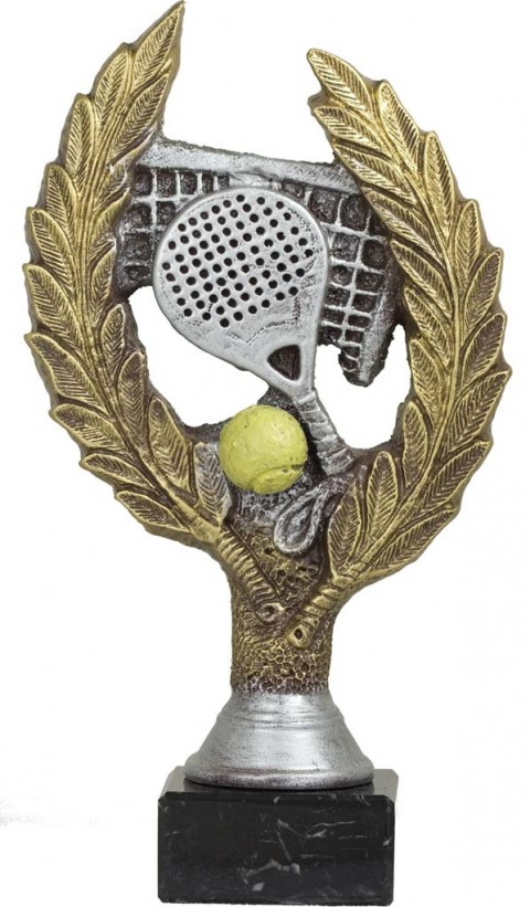 trofeo resina padel 25 cm.