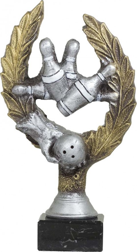 trofeo resina bolos 25 cm.