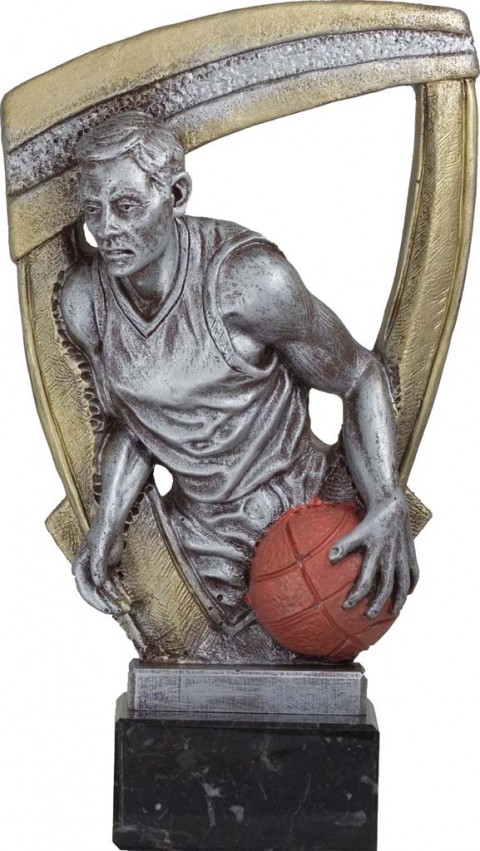 trofeos resina baloncesto 26 cm.