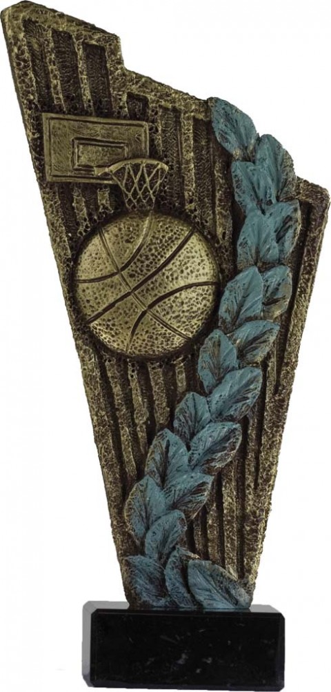 trofeo resina baloncesto 27 cm.