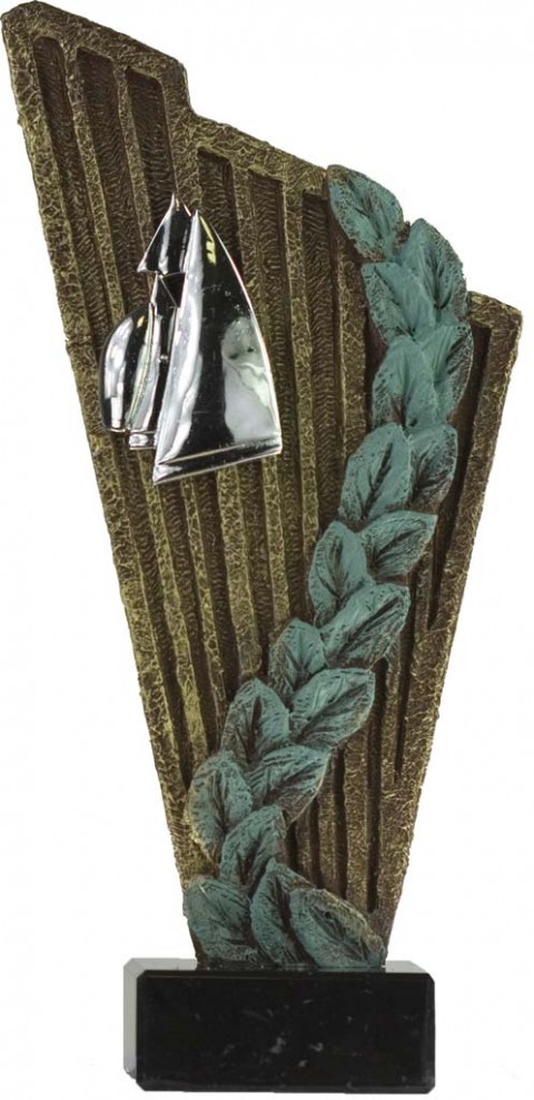 trofeo resina porta apliques 27 cm.