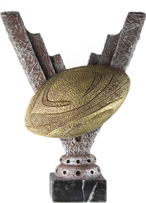 trofeo resina rugby 25 cm.
