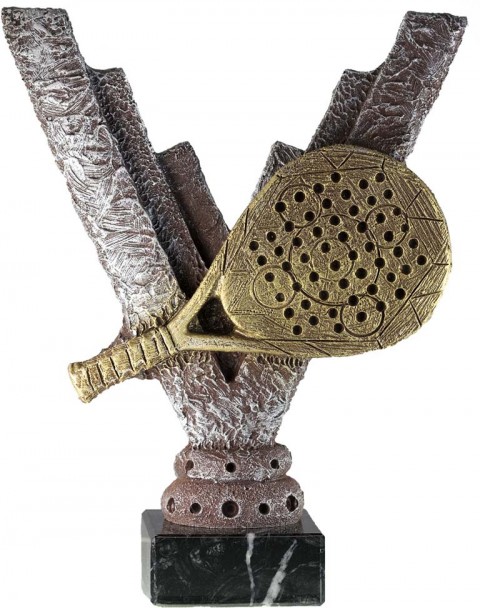 trofeo resina padel 25 cm.