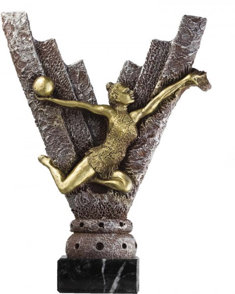 trofeo resina gimnasia fem. 25 cm.