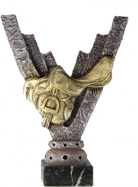 trofeo resina hipica 25 cm.