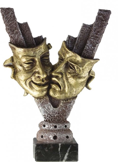 trofeo resina carnaval 25 cm.