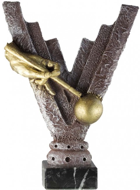 trofeo resina billar 25 cm.