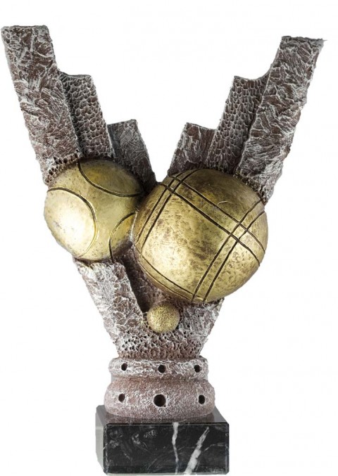 trofeo resina petanca 25 cm.