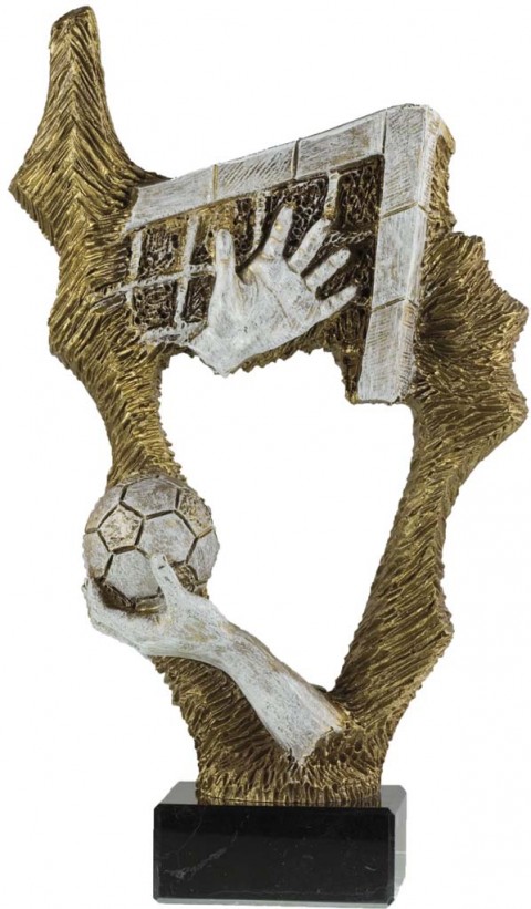 trofeo resina balonmano 26 cm.
