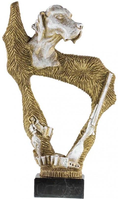 trofeo resina caza 26 cm.