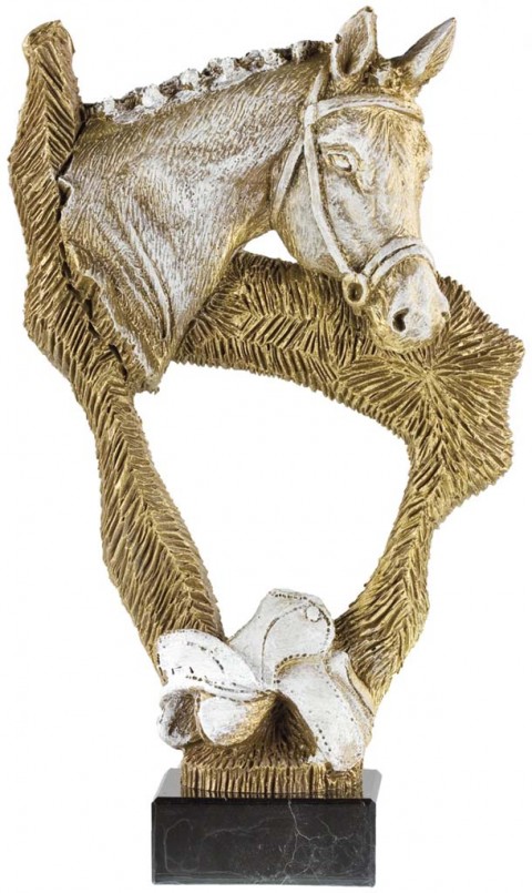 trofeo resina hipica 26 cm.