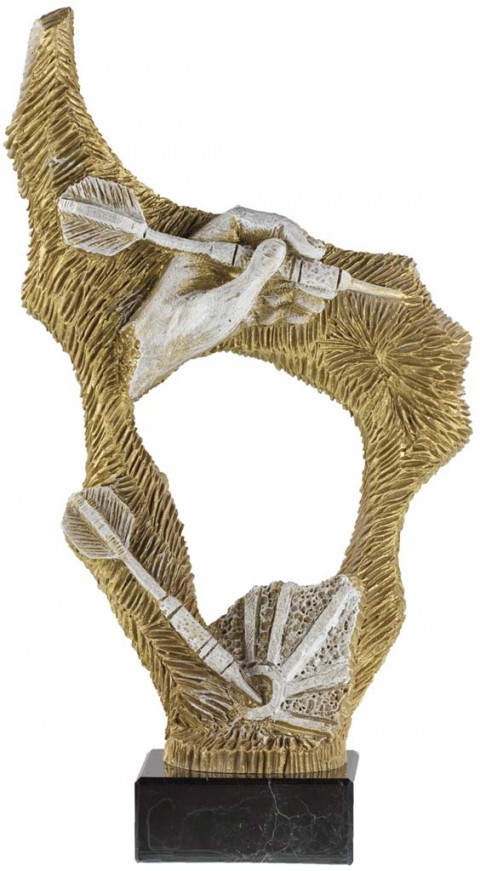 trofeo resina dardos 26 cm.