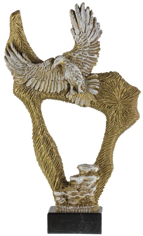 trofeo resina aves 26 cm.
