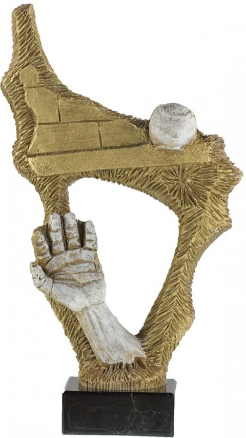 trofeo resina pelota vasca 26 cm.