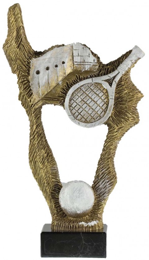 trofeo resina tenis fronton 26 cm.