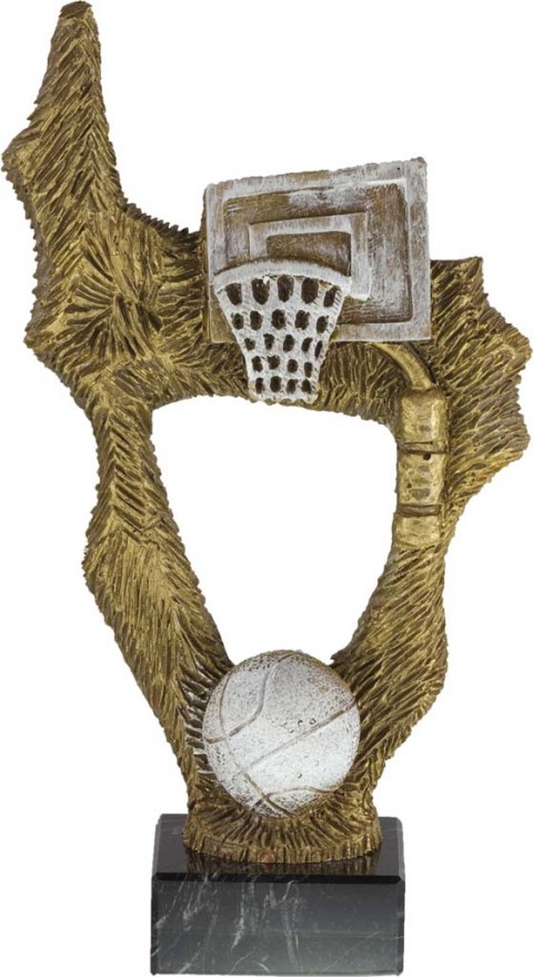 trofeo resina baloncesto 26 cm.