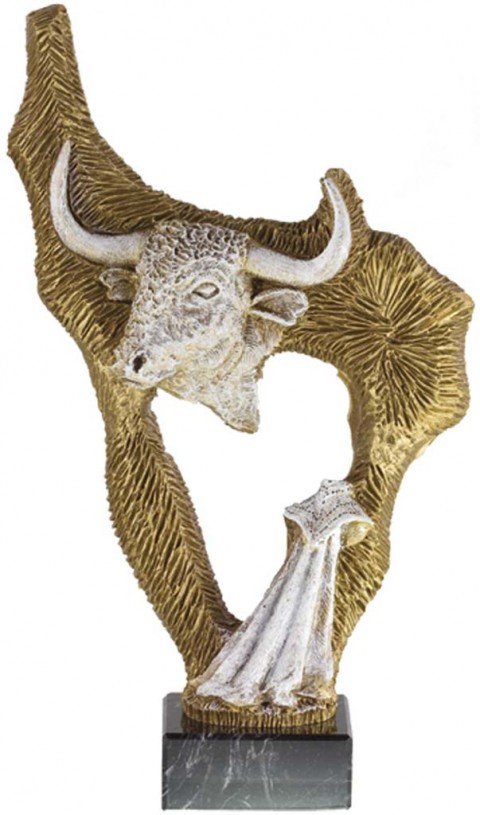 trofeo resina toros 26 cm.