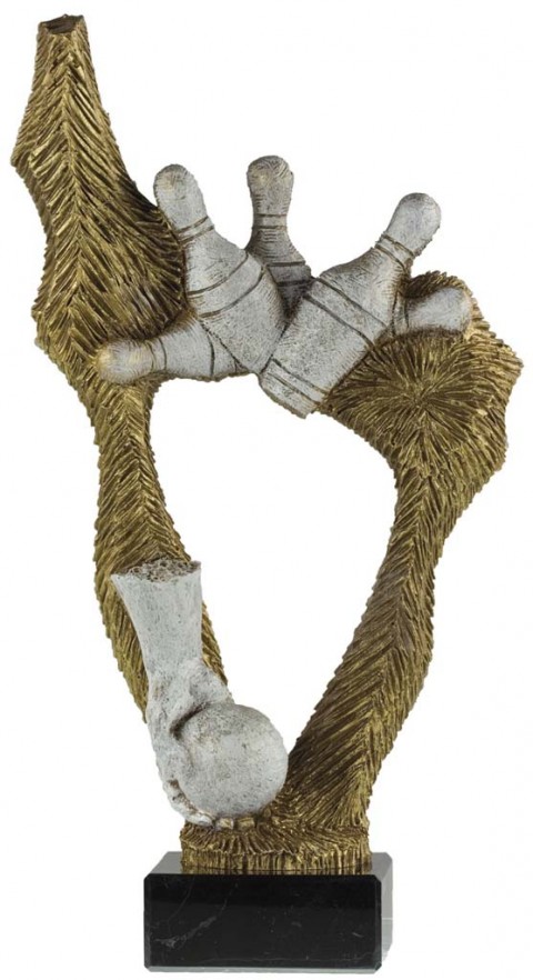 trofeo resina bolos 26 cm.