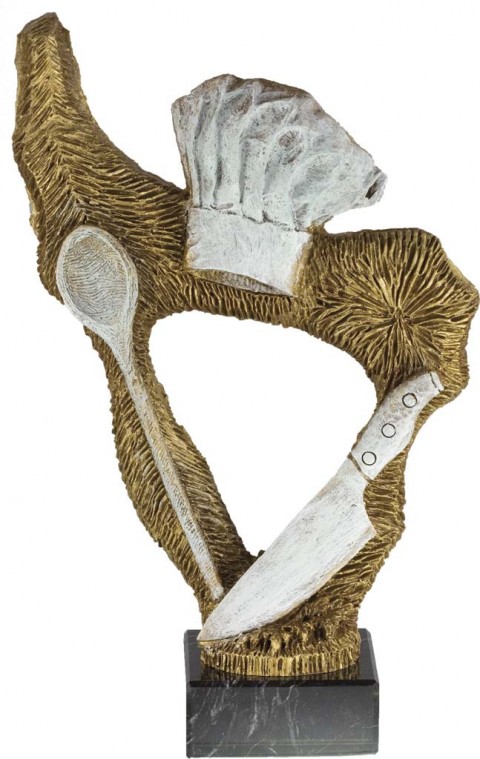 trofeo resina cocina 26 cm.