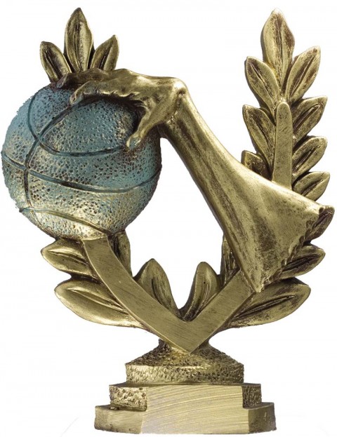 trofeo resina baloncesto 16 cm.