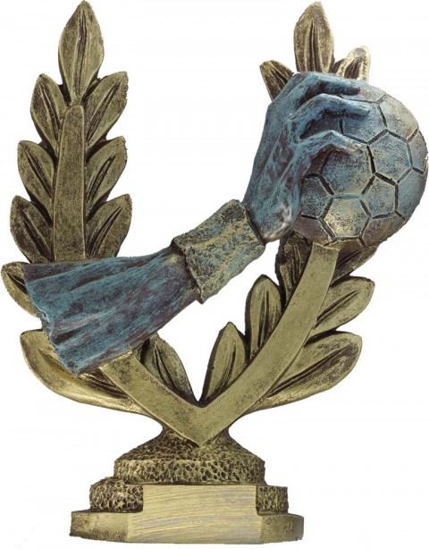 trofeo resina balonmano 16 cm.