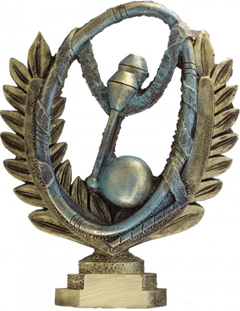 trofeo resina gimnasia 16 cm.